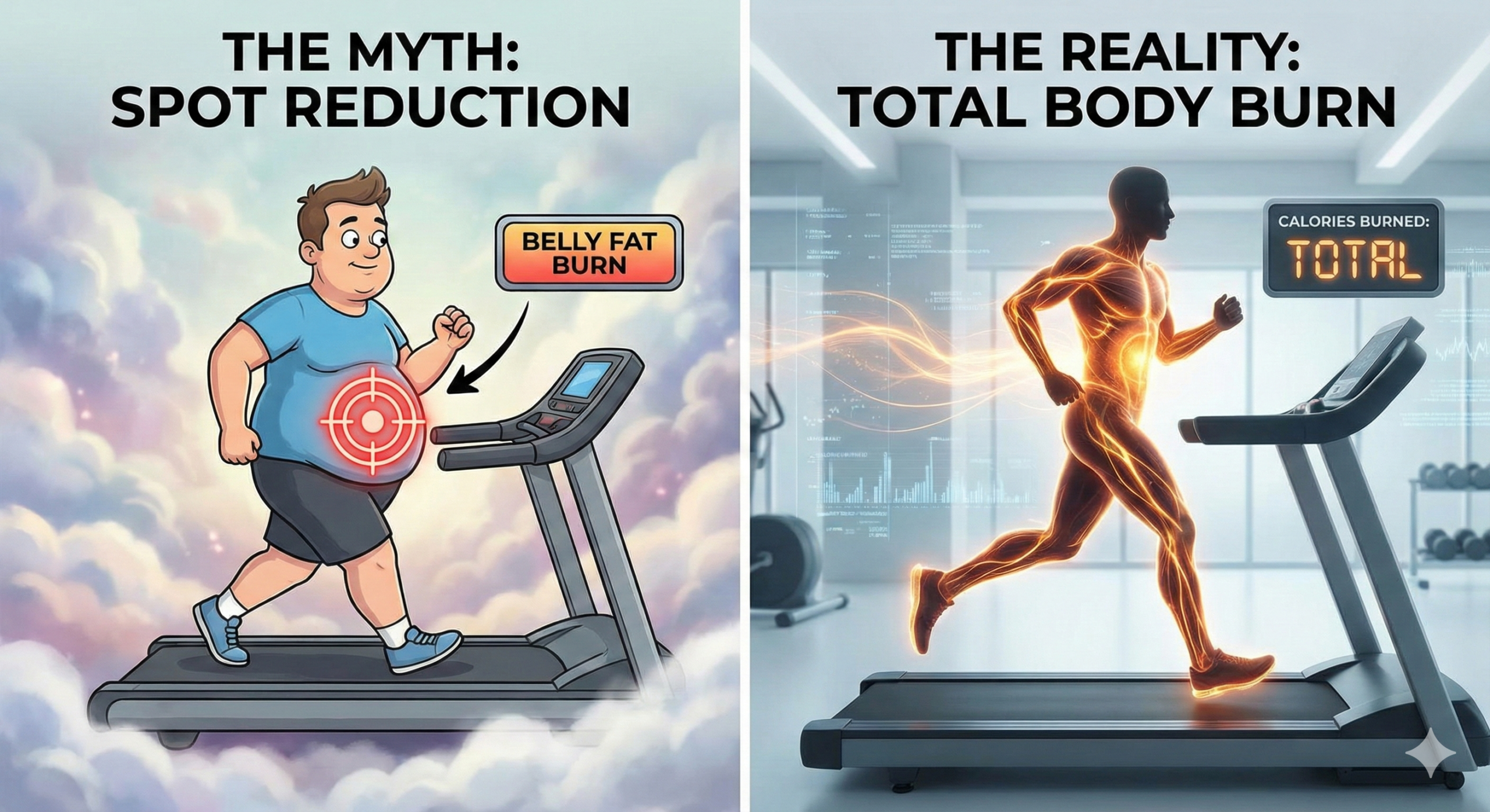 How much treadmill should I do to lose belly fat?